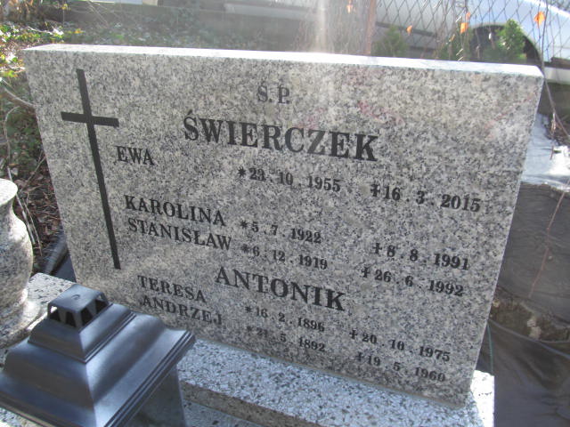 Karolina Świerczek 1922 Bielsko-Biała katedra - Grobonet - Wyszukiwarka osób pochowanych