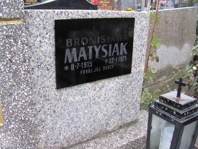 Bronisława Matysiak 1915 Bielsko-Biała katedra - Grobonet - Wyszukiwarka osób pochowanych