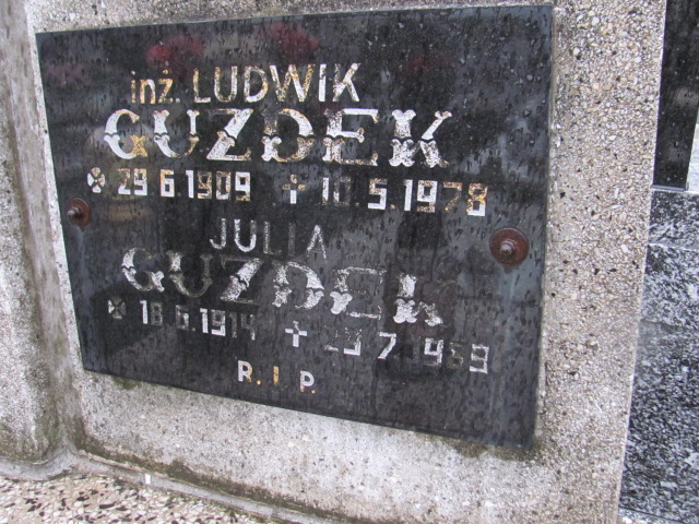 Julia Guzdek 1914 Bielsko-Biała katedra - Grobonet - Wyszukiwarka osób pochowanych