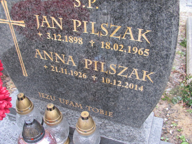 Anna Pilszak 1926 Bielsko-Biała katedra - Grobonet - Wyszukiwarka osób pochowanych