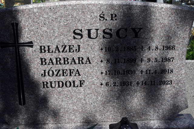 Barbara Suska 1899 Bielsko-Biała katedra - Grobonet - Wyszukiwarka osób pochowanych