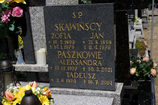 Aleksandra Paszek 1927 Bielsko-Biała katedra - Grobonet - Wyszukiwarka osób pochowanych