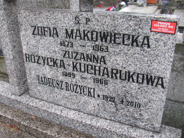 Zofia Makowiecka 1873 Bielsko-Biała katedra - Grobonet - Wyszukiwarka osób pochowanych