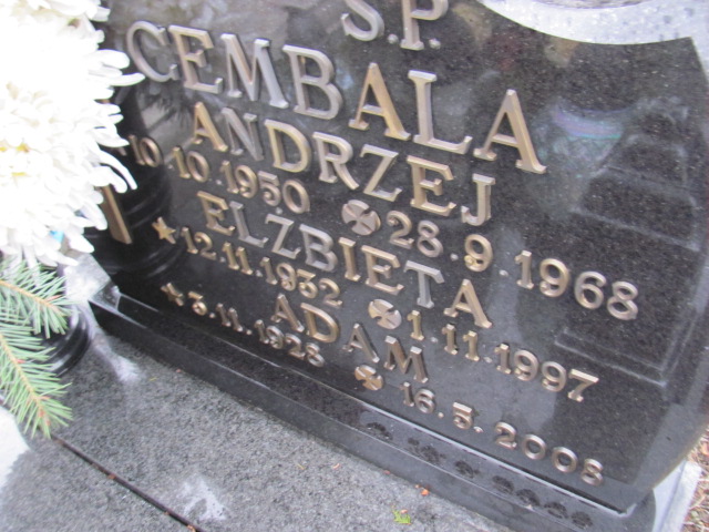 Adam Cembala 1923 Bielsko-Biała katedra - Grobonet - Wyszukiwarka osób pochowanych