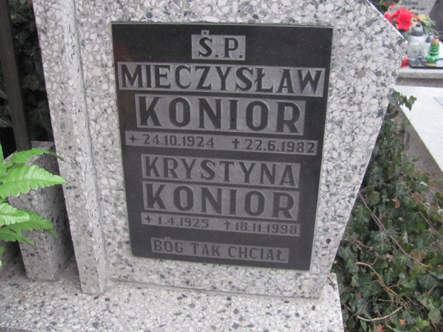 Krystyna Konior 1925 Bielsko-Biała katedra - Grobonet - Wyszukiwarka osób pochowanych