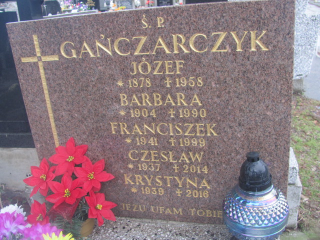 Czesław Jan Gańczarczyk 1937 Bielsko-Biała katedra - Grobonet - Wyszukiwarka osób pochowanych