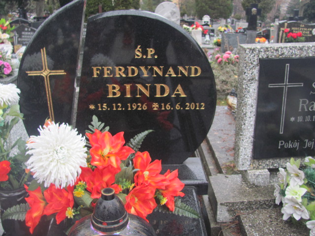 Ferdynand Binda  1926 Bielsko-Biała katedra - Grobonet - Wyszukiwarka osób pochowanych