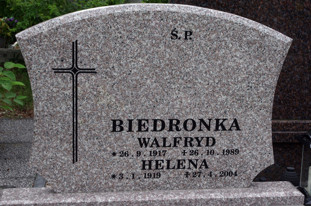 Helena Biedronka 1919 Bielsko-Biała katedra - Grobonet - Wyszukiwarka osób pochowanych
