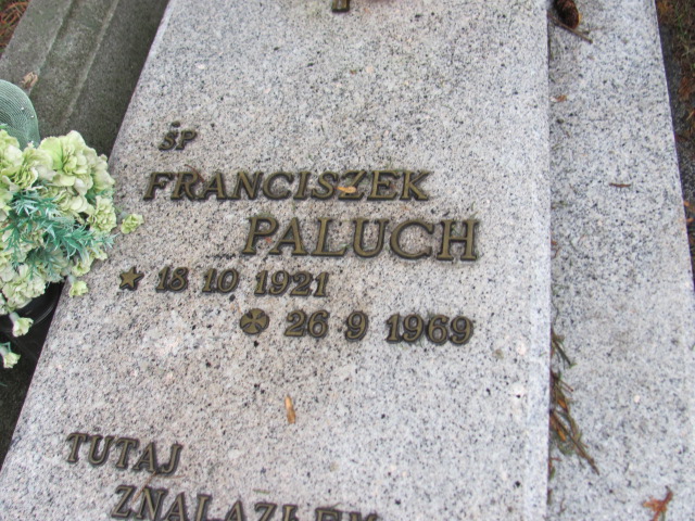 Franciszek Paluch 1921 Bielsko-Biała katedra - Grobonet - Wyszukiwarka osób pochowanych