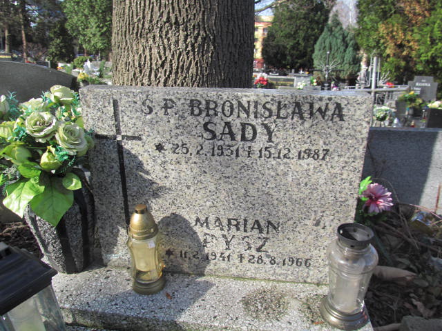 Bronisława Sady 1931 Bielsko-Biała katedra - Grobonet - Wyszukiwarka osób pochowanych