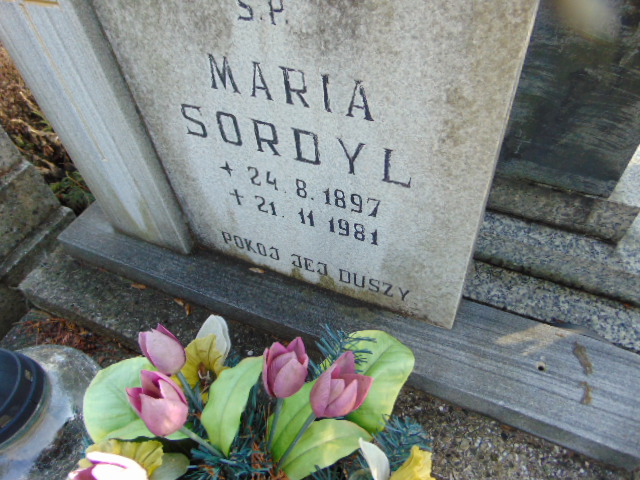 Maria Sordyl 1897 Bielsko-Biała katedra - Grobonet - Wyszukiwarka osób pochowanych