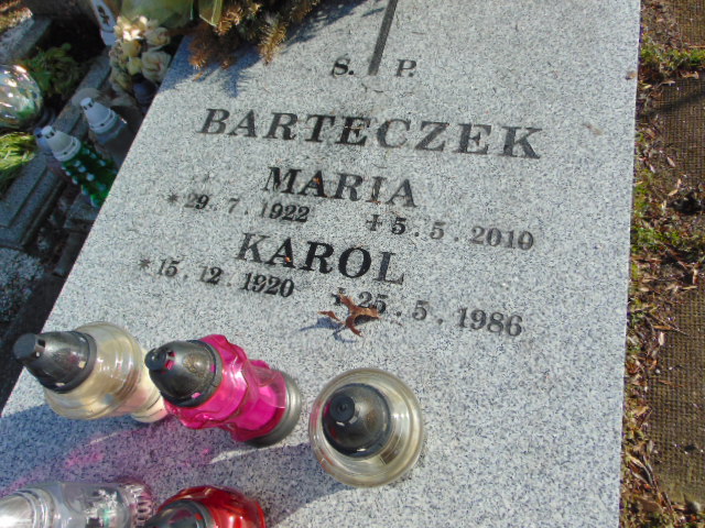 Karol Barteczek  1920 Bielsko-Biała katedra - Grobonet - Wyszukiwarka osób pochowanych