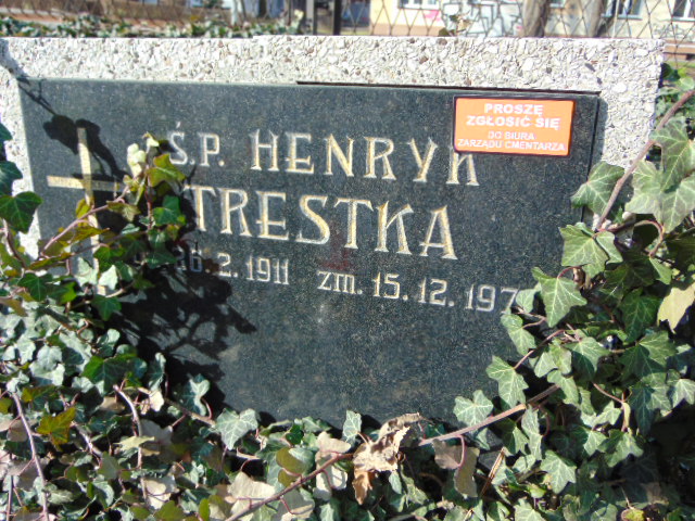 Henryk Trestka 1911 Bielsko-Biała katedra - Grobonet - Wyszukiwarka osób pochowanych
