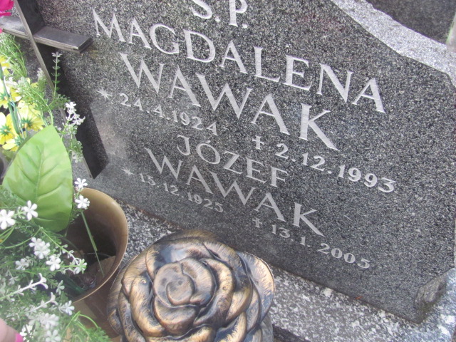 Józef Wawak 1925 Bielsko-Biała katedra - Grobonet - Wyszukiwarka osób pochowanych