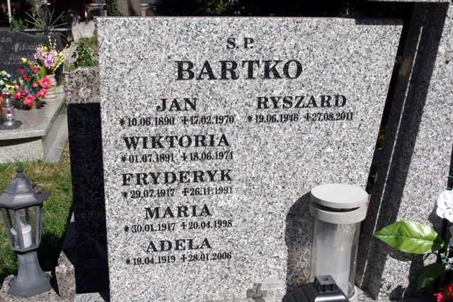 Maria Bartko 1917 Bielsko-Biała katedra - Grobonet - Wyszukiwarka osób pochowanych