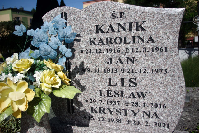 Krystyna Lis 1938 Bielsko-Biała katedra - Grobonet - Wyszukiwarka osób pochowanych