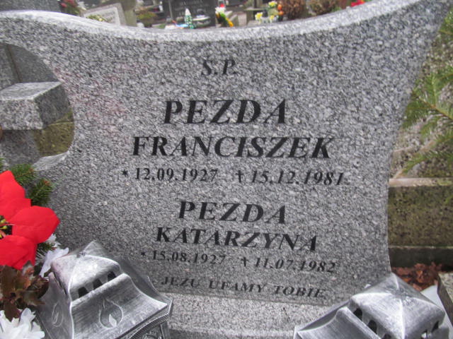 Franciszek Pezda 1927 Bielsko-Biała katedra - Grobonet - Wyszukiwarka osób pochowanych