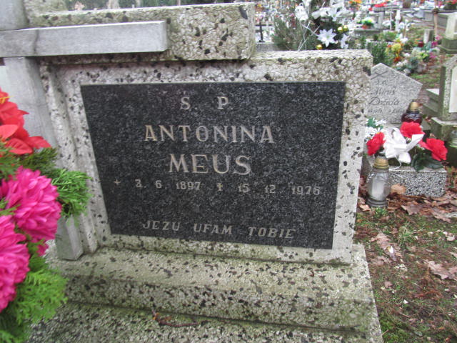 Antonina Meus 1887 Bielsko-Biała katedra - Grobonet - Wyszukiwarka osób pochowanych