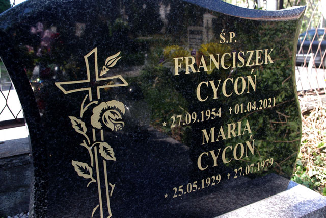 Franciszek Cycoń 1954 Bielsko-Biała katedra - Grobonet - Wyszukiwarka osób pochowanych