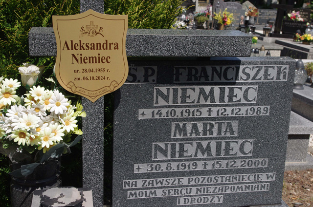 Marta Niemiec 1919 Bielsko-Biała katedra - Grobonet - Wyszukiwarka osób pochowanych