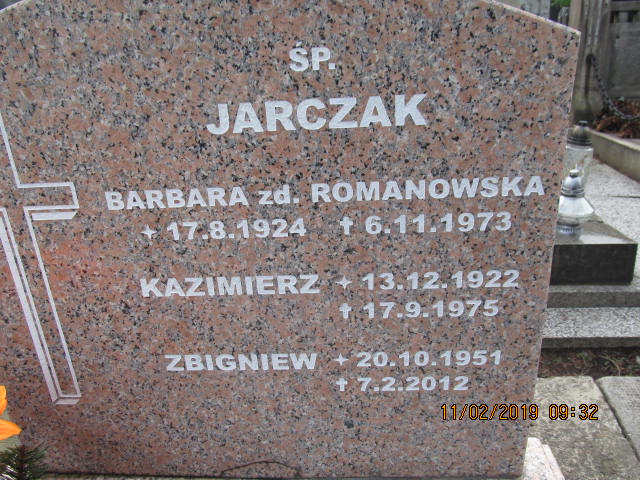 Barbara Jarczak 1924 Bielsko-Biała katedra - Grobonet - Wyszukiwarka osób pochowanych