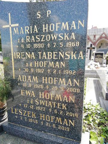 Ewa Hofman 1927 Bielsko-Biała katedra - Grobonet - Wyszukiwarka osób pochowanych