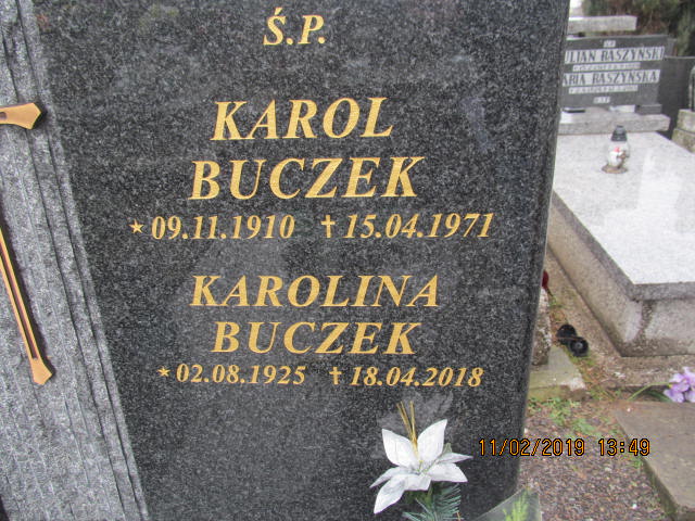 Karol Buczek 1910 Bielsko-Biała katedra - Grobonet - Wyszukiwarka osób pochowanych