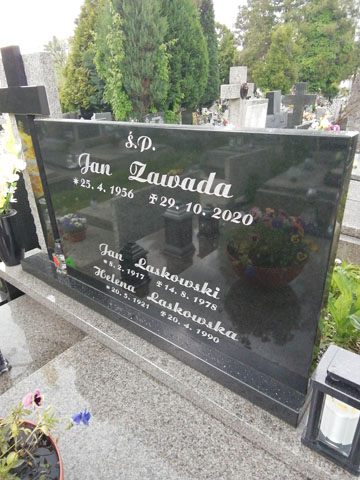 Jan Zawada  1956 Bielsko-Biała katedra - Grobonet - Wyszukiwarka osób pochowanych