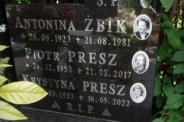 Krystyna Presz 1957 Bielsko-Biała katedra - Grobonet - Wyszukiwarka osób pochowanych