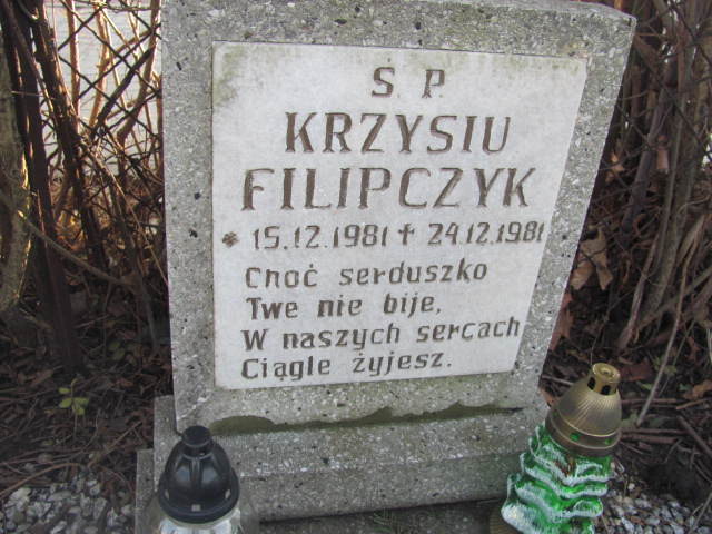 Krzysztof Filipczyk 1981 Bielsko-Biała katedra - Grobonet - Wyszukiwarka osób pochowanych