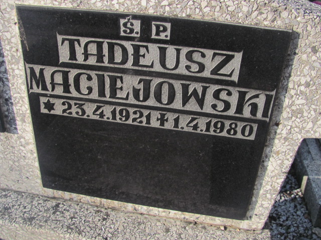 Tadeusz Maciejowski 1921 Bielsko-Biała katedra - Grobonet - Wyszukiwarka osób pochowanych