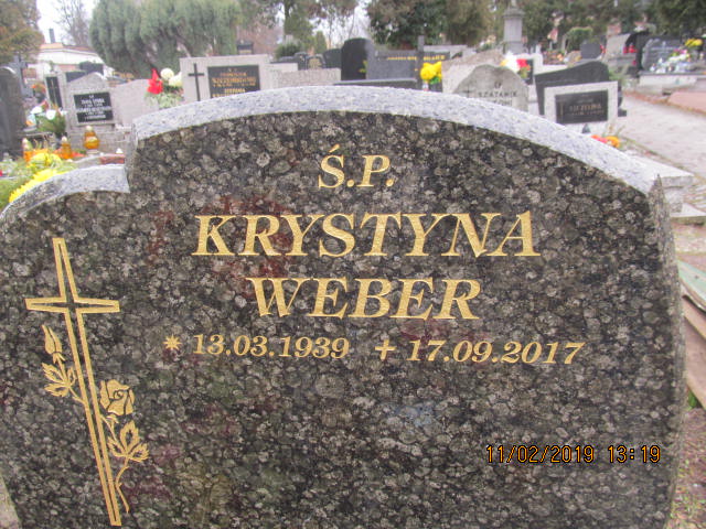 Krystyna Weber 1939 Bielsko-Biała katedra - Grobonet - Wyszukiwarka osób pochowanych