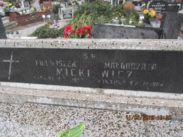 Franciszek Mickiewicz 1897 Bielsko-Biała katedra - Grobonet - Wyszukiwarka osób pochowanych