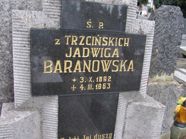 Jadwiga Baranowska 1892 Bielsko-Biała katedra - Grobonet - Wyszukiwarka osób pochowanych