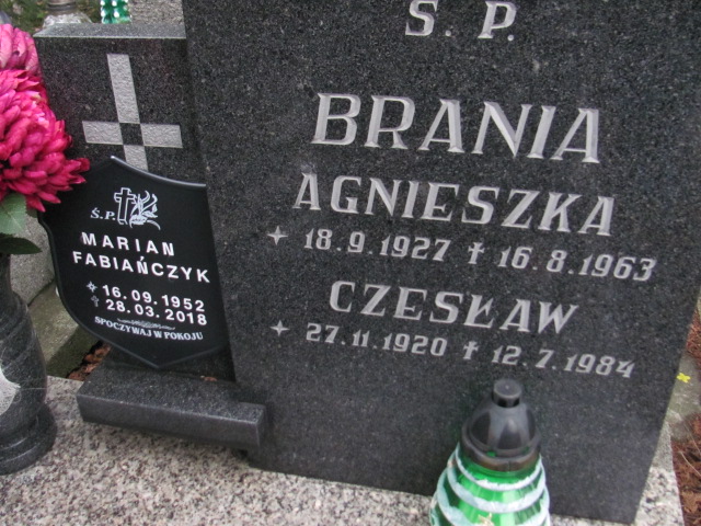 Agnieszka Brania 1927 Bielsko-Biała katedra - Grobonet - Wyszukiwarka osób pochowanych