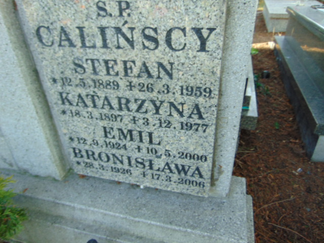 Katarzyna Calińska 1897 Bielsko-Biała katedra - Grobonet - Wyszukiwarka osób pochowanych