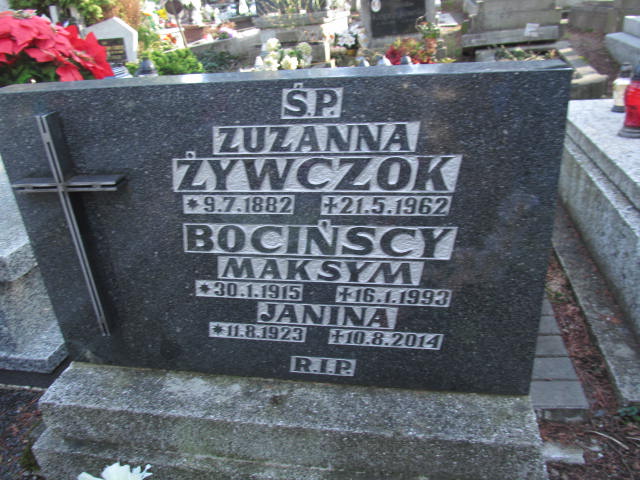 Maksym Bociński 1915 Bielsko-Biała katedra - Grobonet - Wyszukiwarka osób pochowanych