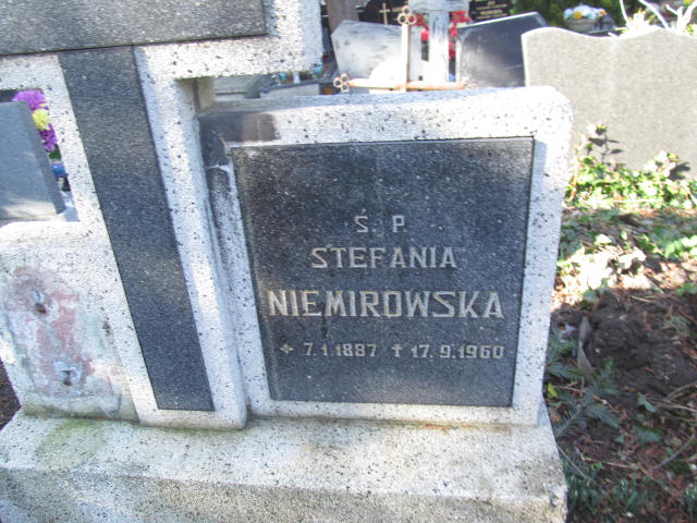 Stefania Niemirowska 1887 Bielsko-Biała katedra - Grobonet - Wyszukiwarka osób pochowanych